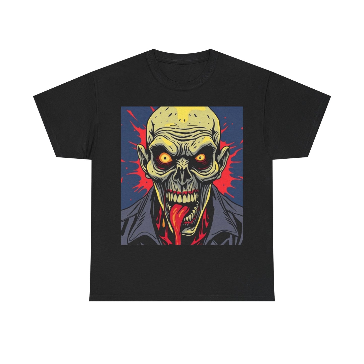 UK - Zombie Graphic Tee - Unisex Heavy Cotton T-Shirt for Horror Fans