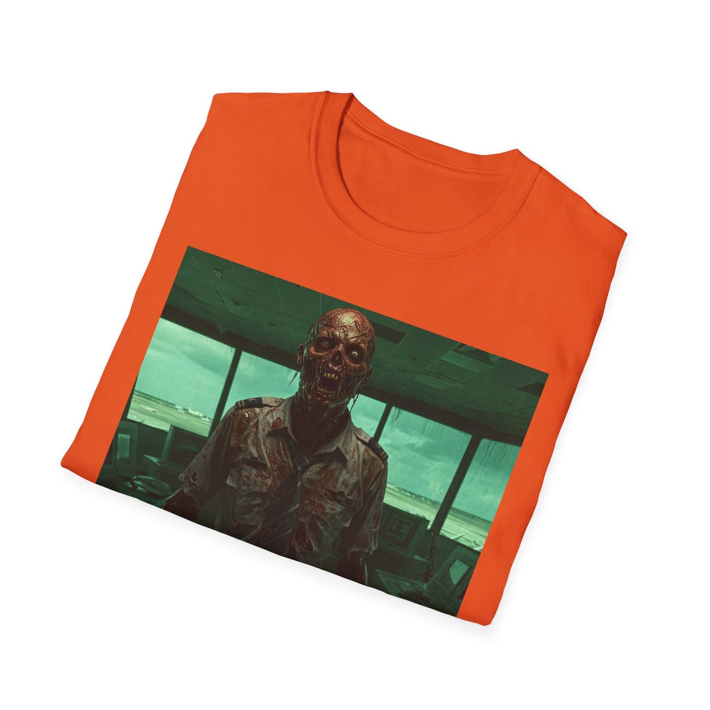 Unisex Softstyle Zombie Graphic Tee - Perfect for Halloween and Horror Fans