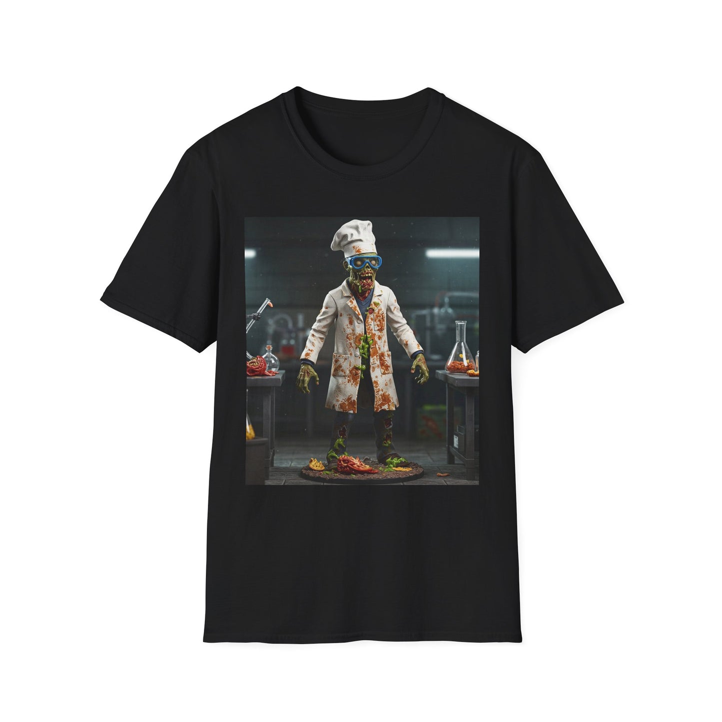 Zombie Chef Unisex Softstyle T-Shirt - Fun Halloween Casualwear