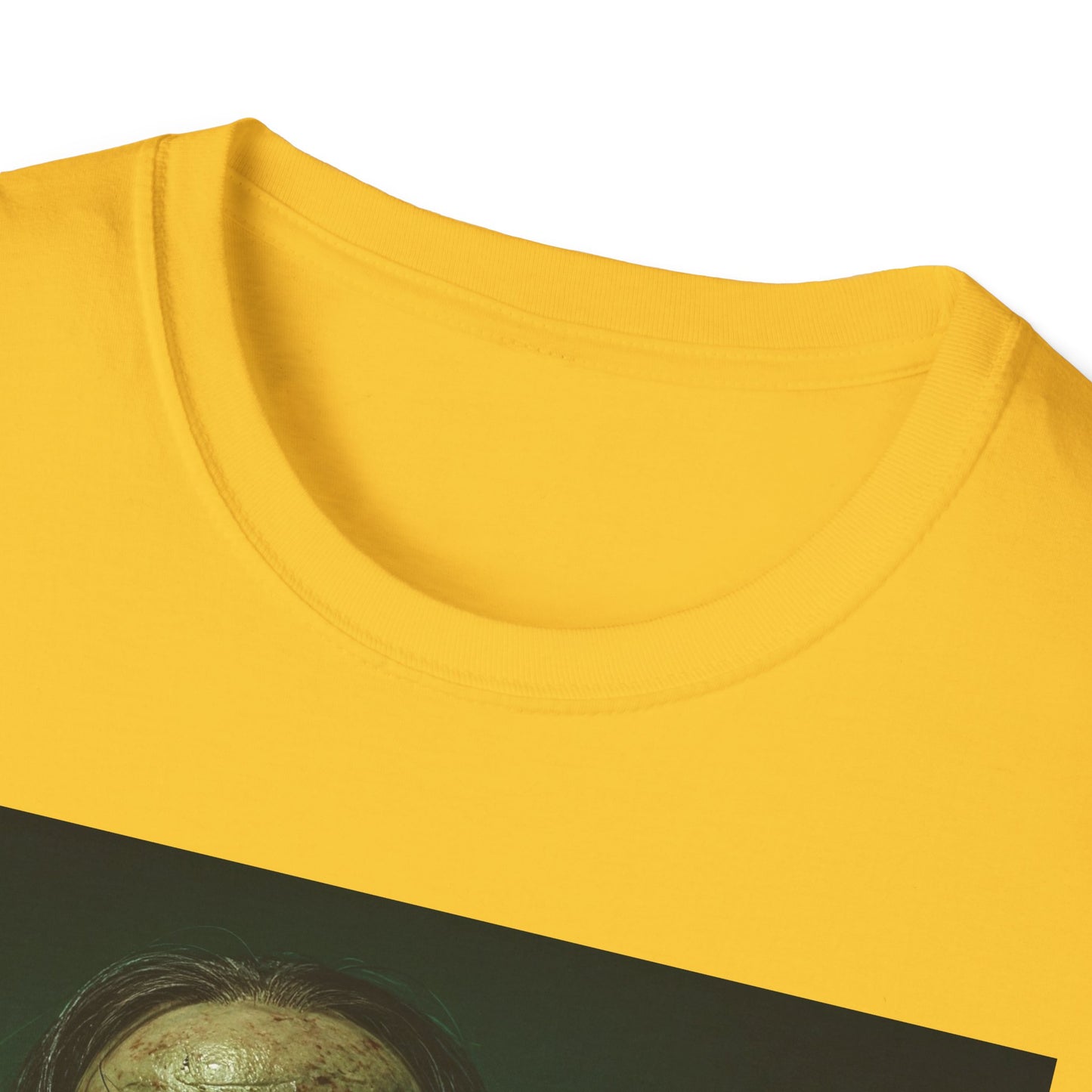 Apocalyptic Portrait Tee, bold, decaying zombie graphic