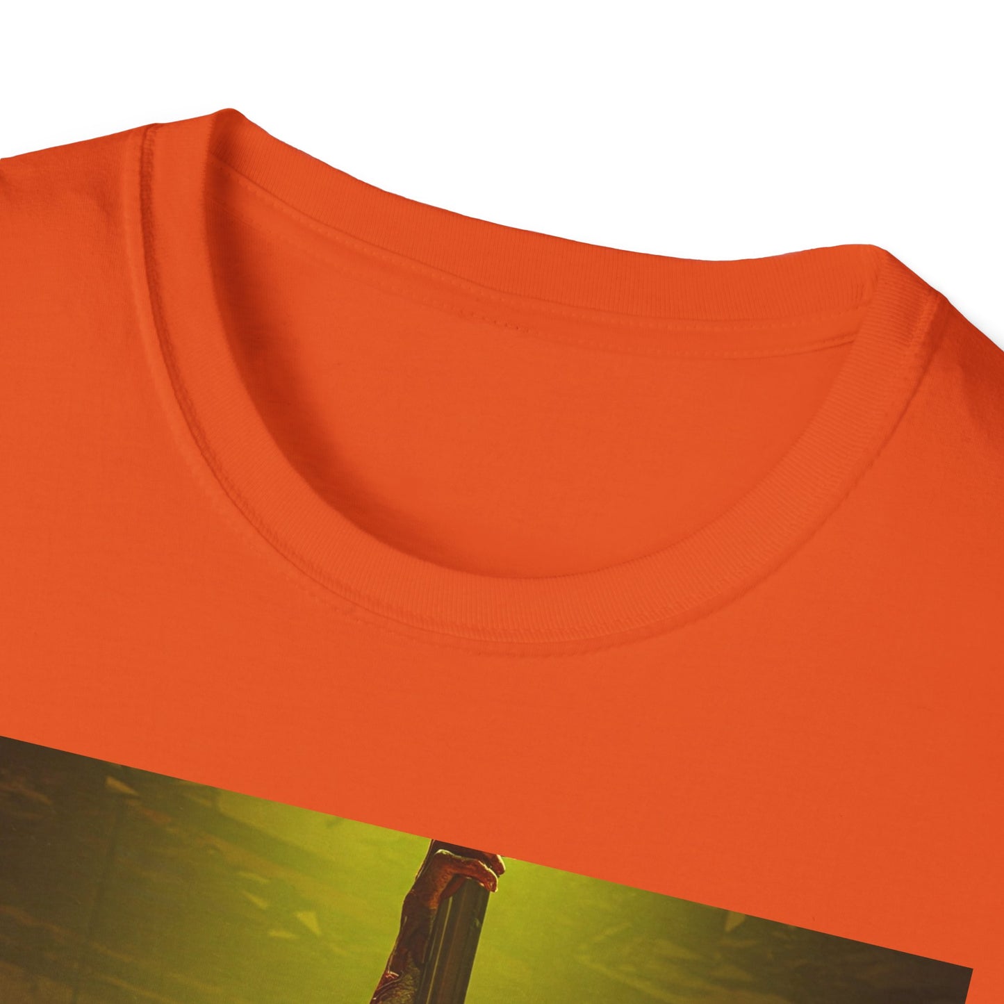 Vibrant Zombie Dance Apocalyptic Portrait Tee, bold, decaying zombie graphic