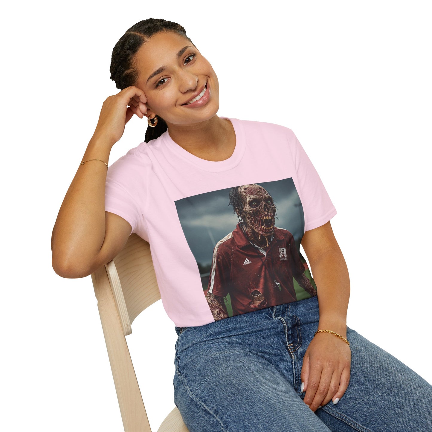 Zombie Horror Unisex Softstyle T-Shirt - Perfect for Halloween and Casual Wear