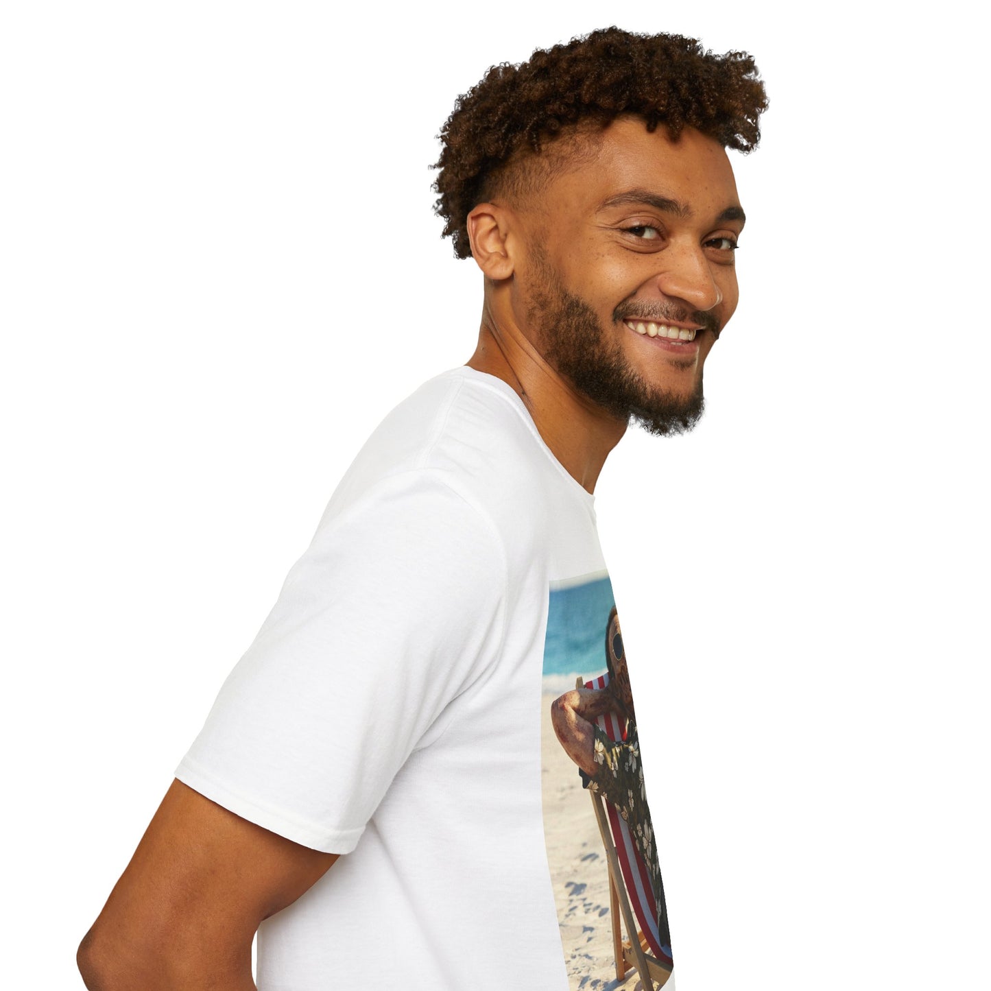 Chill Vibes Unisex Softstyle T-Shirt - Beach Relaxation Design