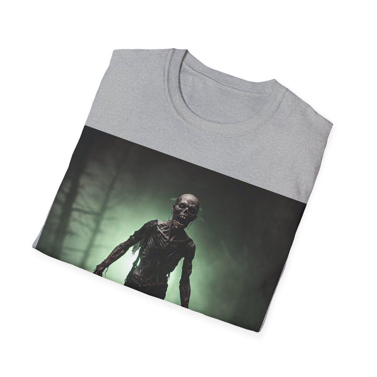 UK - Unisex Horror Graphic Tee - Spooky Zombie Design for Halloween