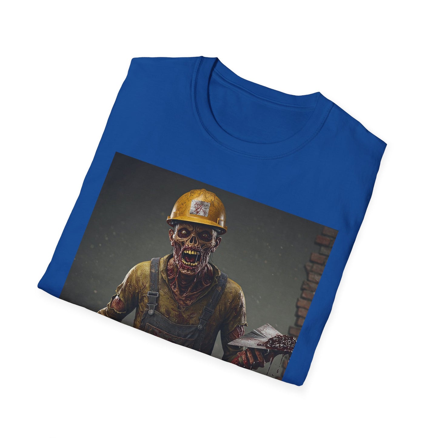 Zombie Construction Worker Unisex Softstyle T-Shirt