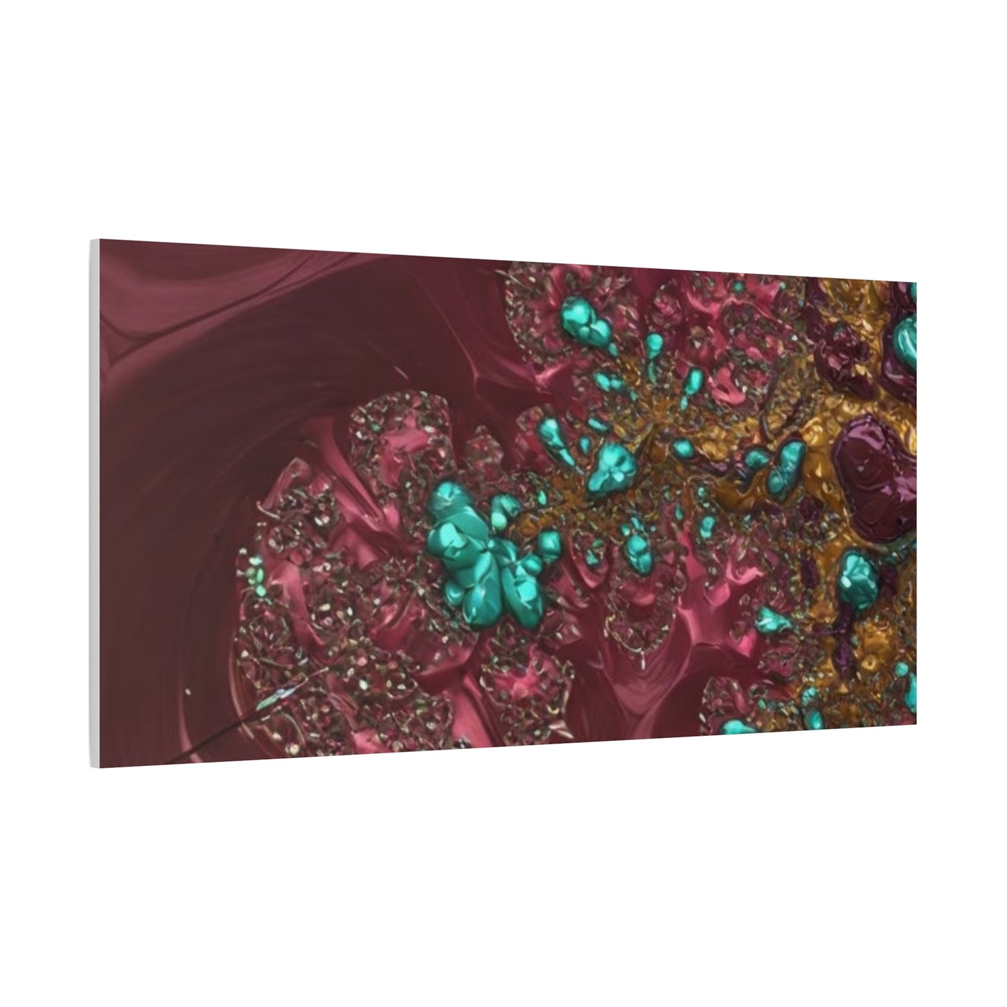 Abstract Art Canvas Print - Vibrant Fractal Design for Home Decor