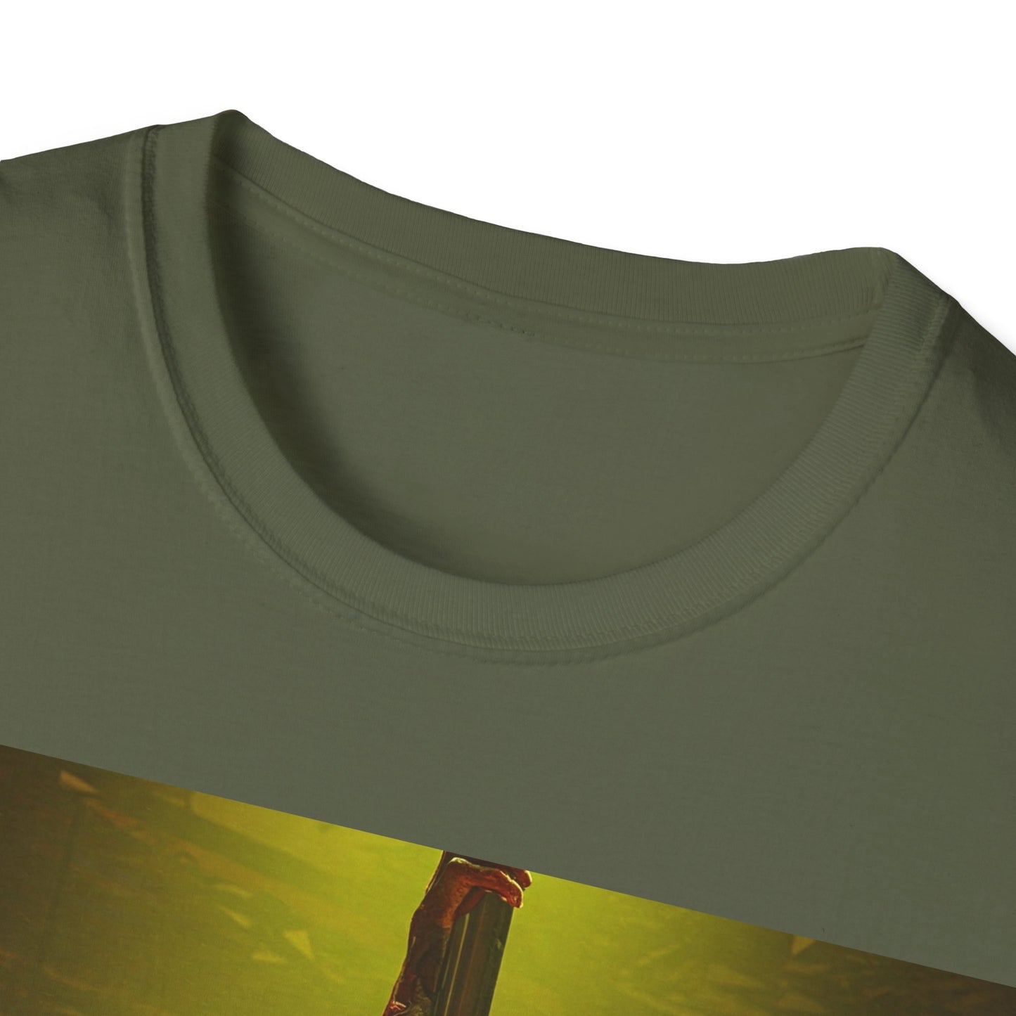 UK - Vibrant Zombie Dance Apocalyptic Portrait Tee, bold, decaying zombie graphic