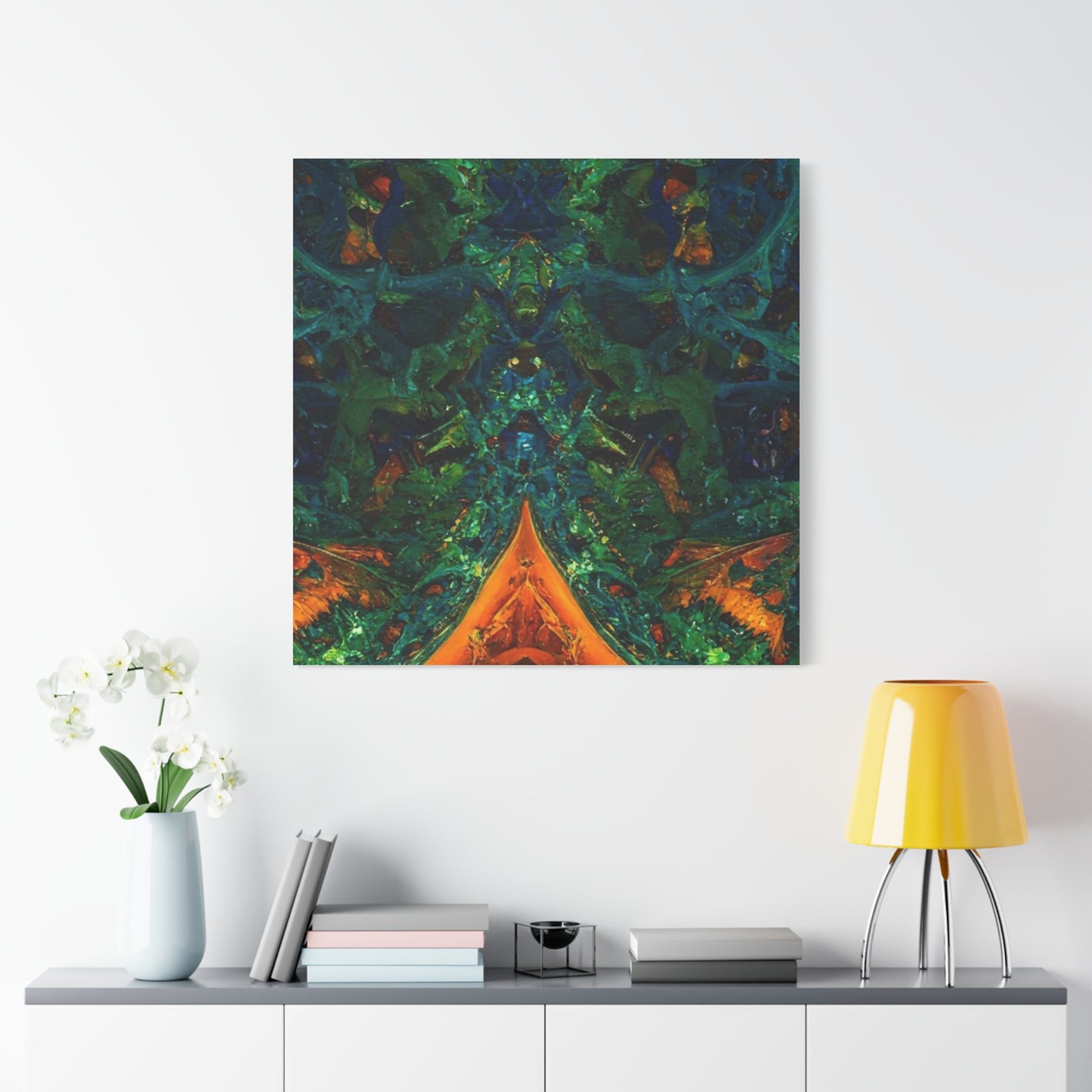 Vibrant Abstract Fractal Art Canvas Print