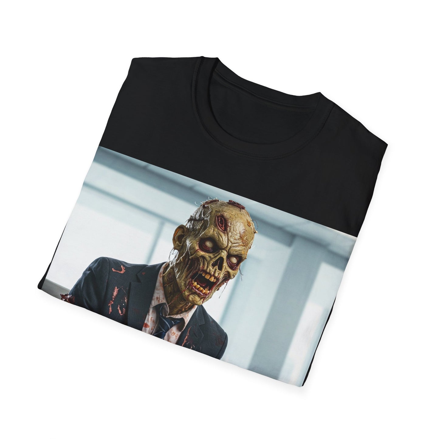 UK - Funny Zombie Executive Unisex Softstyle T-Shirt