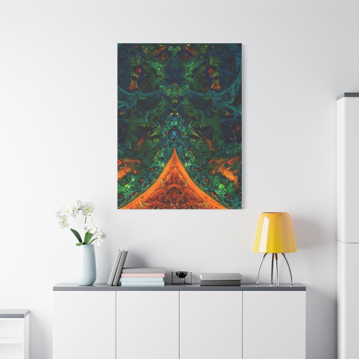 Vibrant Abstract Fractal Art Canvas Print
