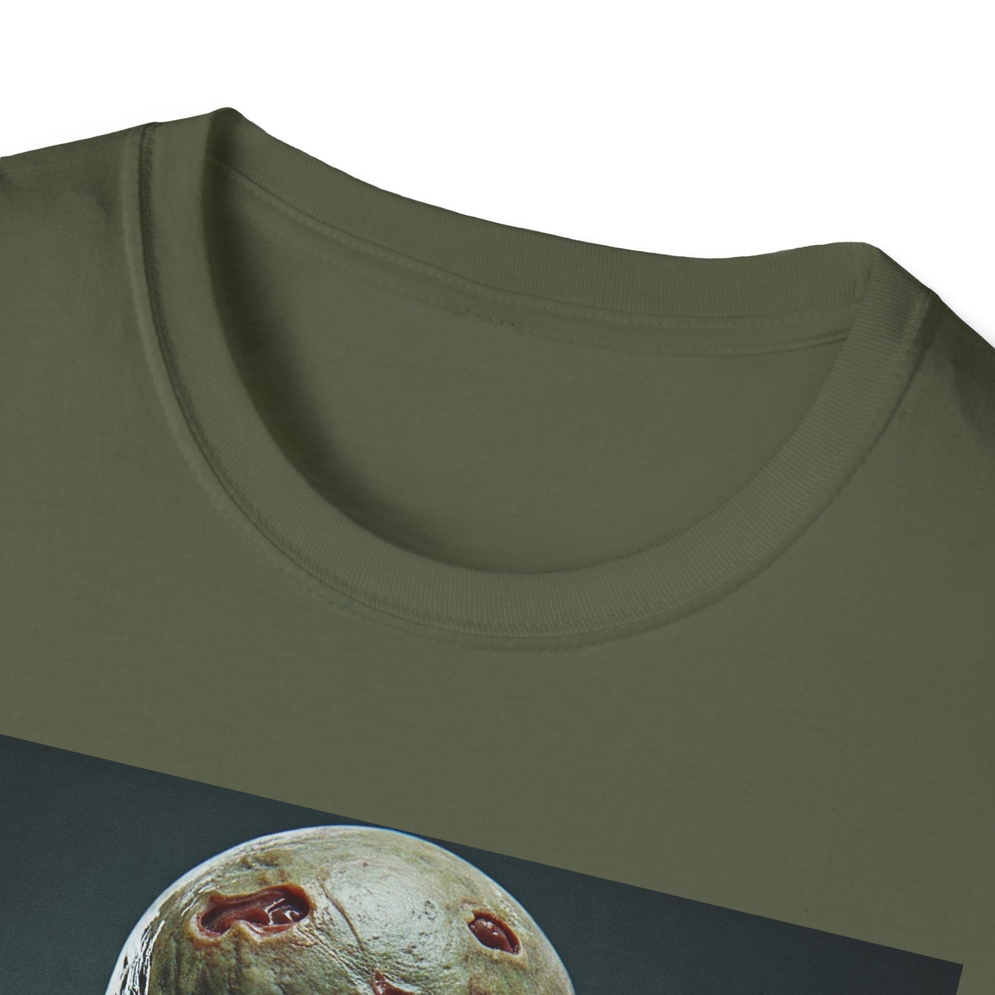 Apocalyptic Portrait Tee, bold, decaying zombie graphic