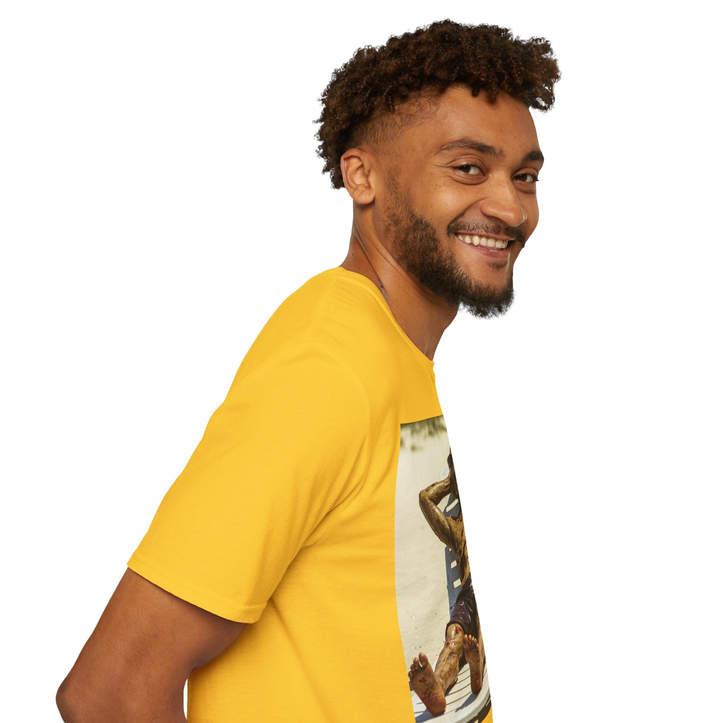 Chillin' Skeleton Unisex Softstyle T-Shirt - Perfect for Halloween & Casual Wear