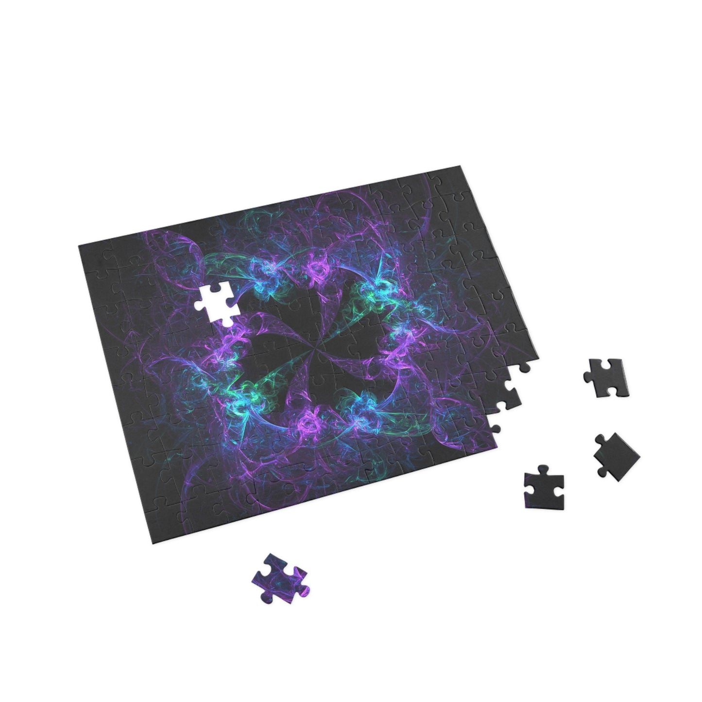 Colorful Fractal Design Puzzle - 96, 252, 500, 1000-Piece Options