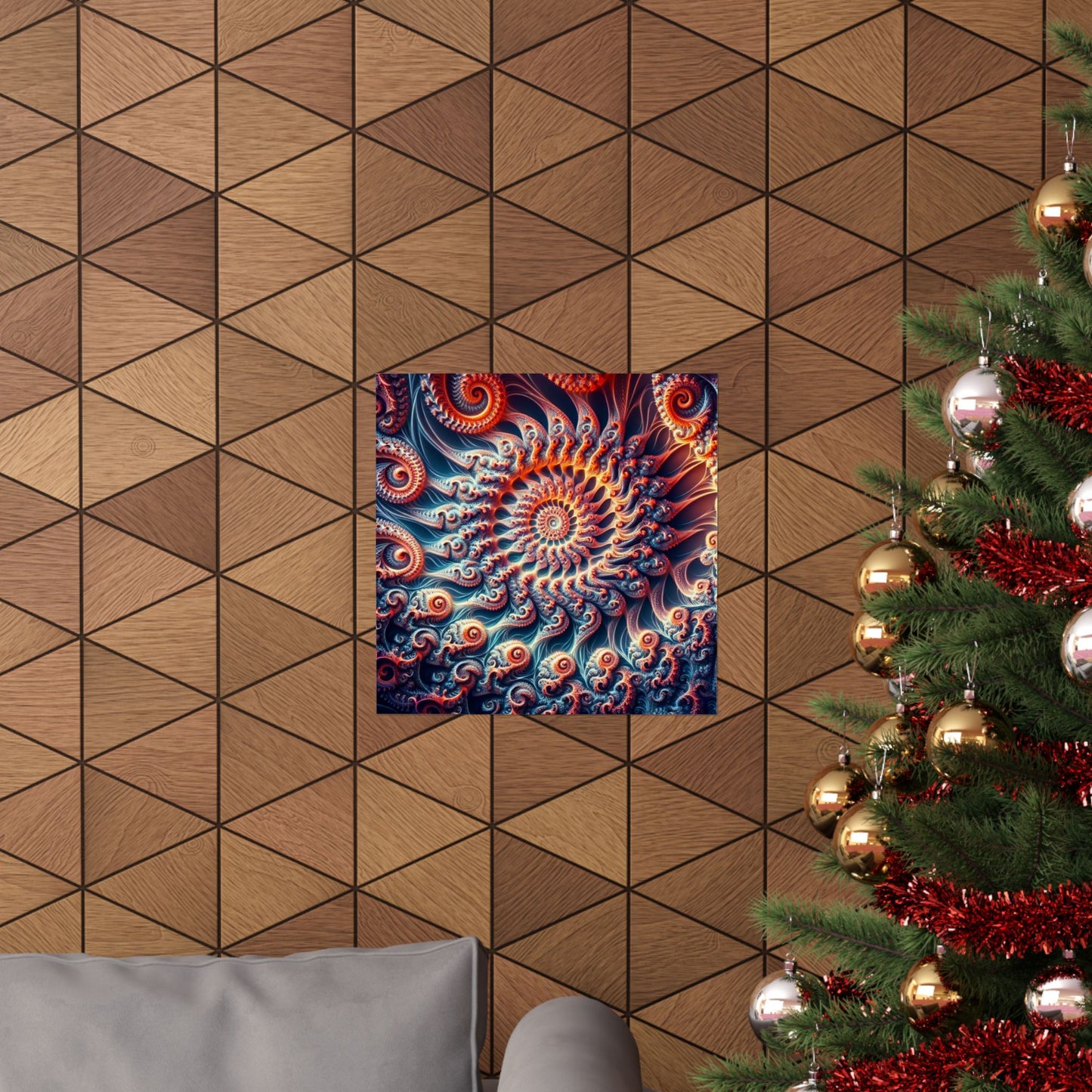 Abstract Swirl Matte Vertical Posters - Artistic Home Décor for Meditation and Relaxation
