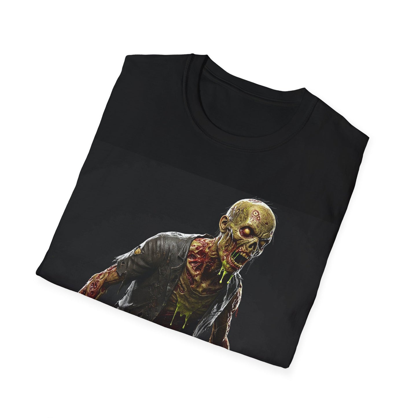 UK - Zombie Graphic Unisex Softstyle T-Shirt | Perfect for Halloween and Horror Fans