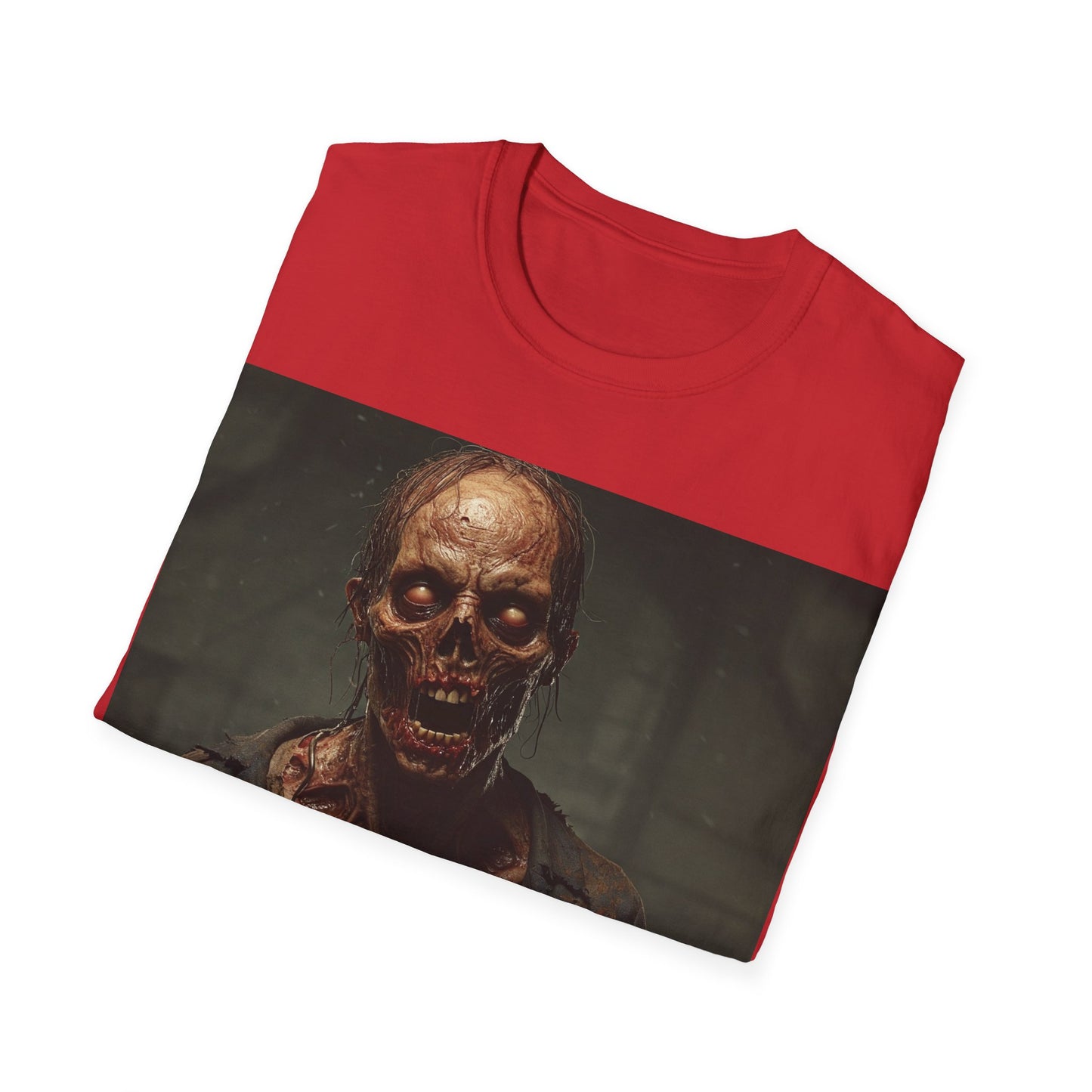 UK - Spooky Skeleton Unisex Softstyle T-Shirt - Perfect for Halloween and Horror Lovers