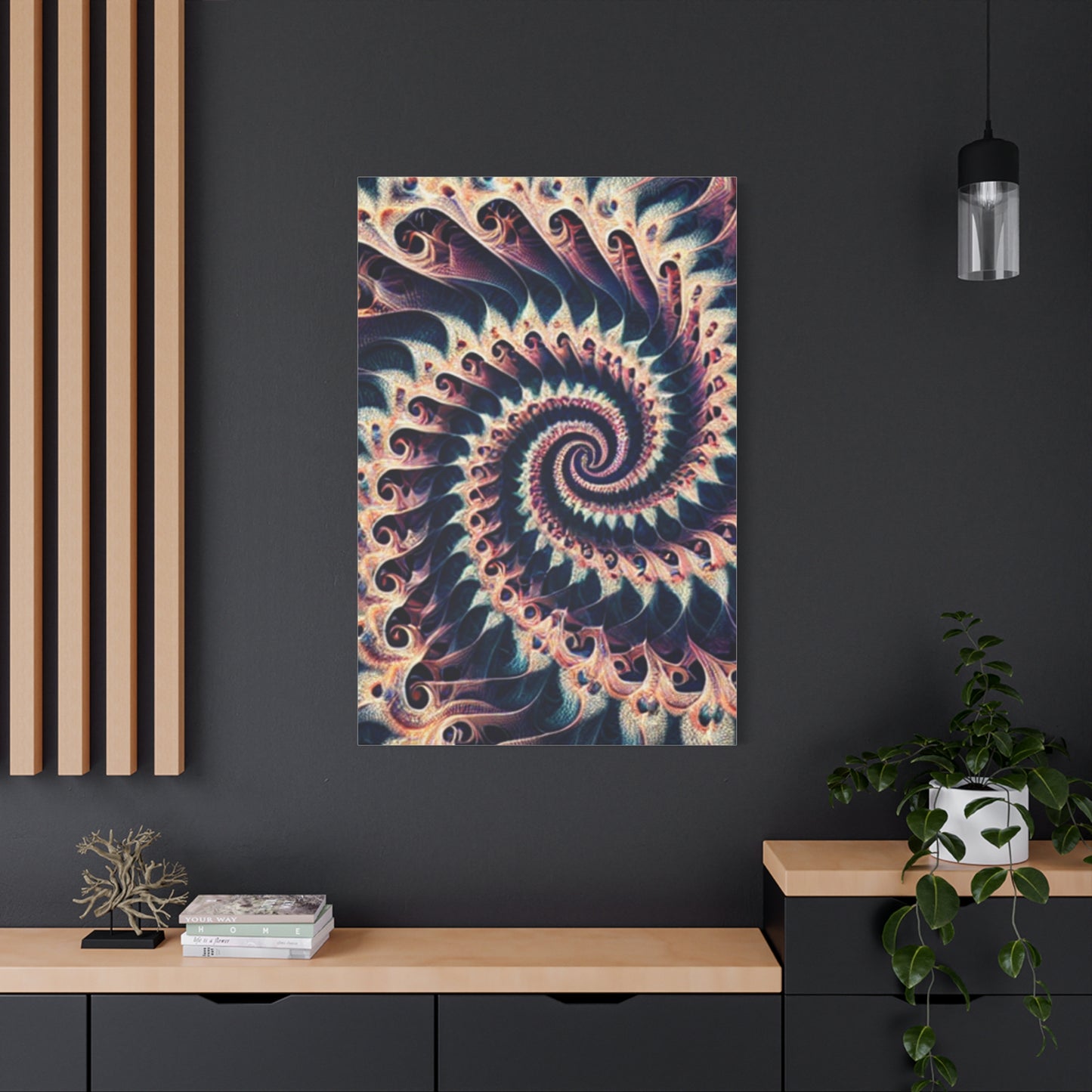 Abstract Spiral Art Canvas Print - Modern Home Decor for Art Lovers