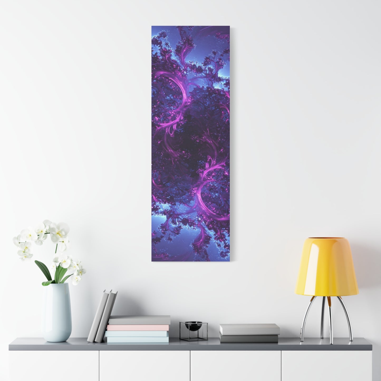 Abstract Purple Fractal Canvas Print - Artistic Wall Décor