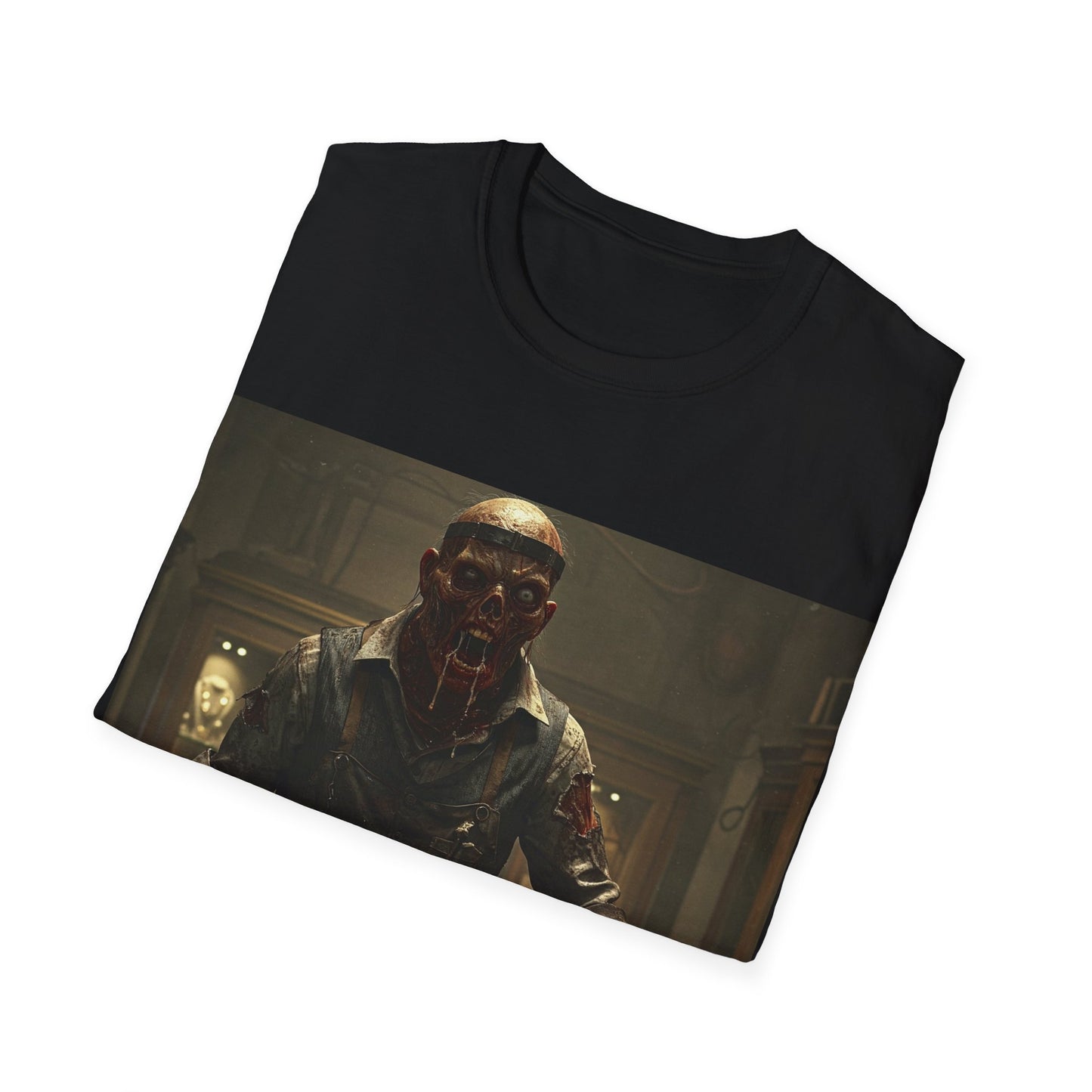 UK - Unisex Horror-Themed Softstyle T-Shirt - Perfect for Halloween and Cosplay