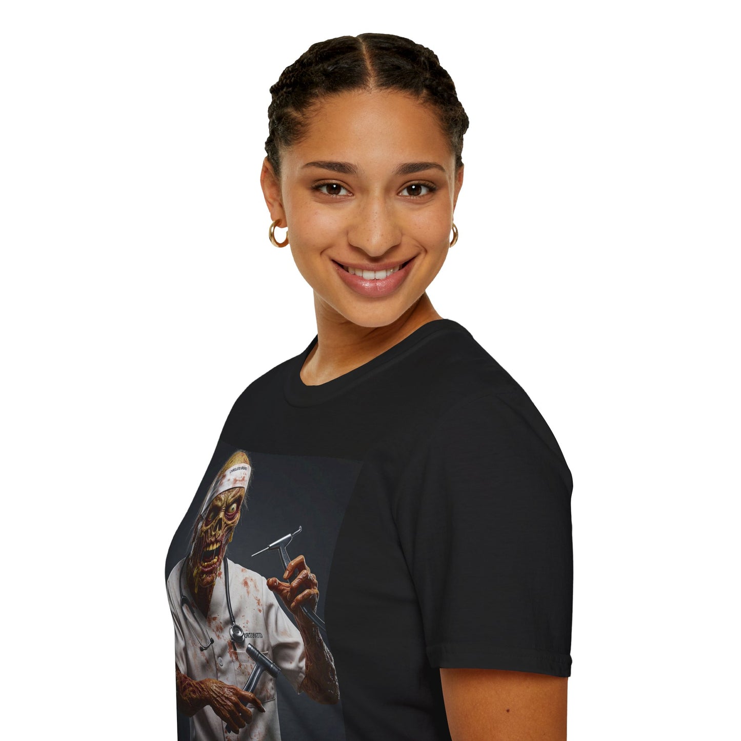 Zombie Doctor Unisex Softstyle T-Shirt - Perfect for Halloween & Horror Fans