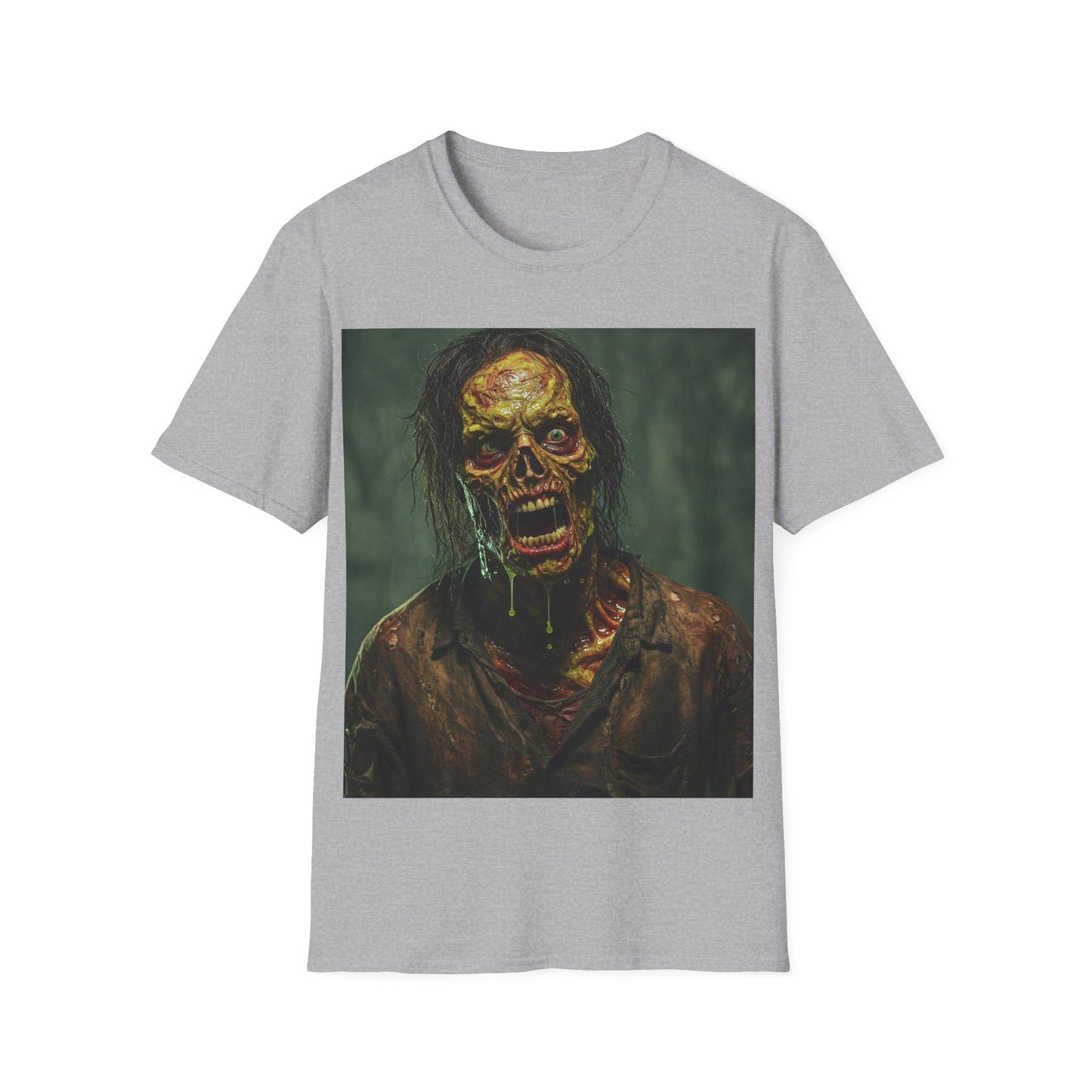 UK - Apocalyptic Portrait Tee, bold, decaying zombie graphic