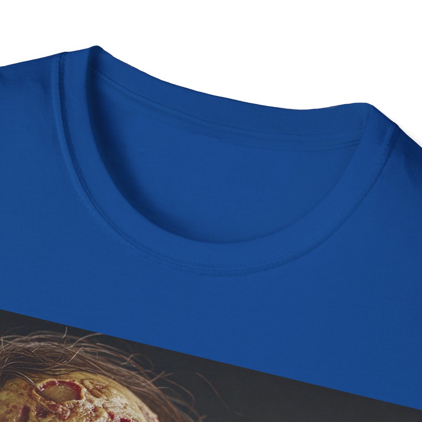 UK - Eerie Easter Skull Apocalyptic Portrait Tee, bold, decaying zombie graphic
