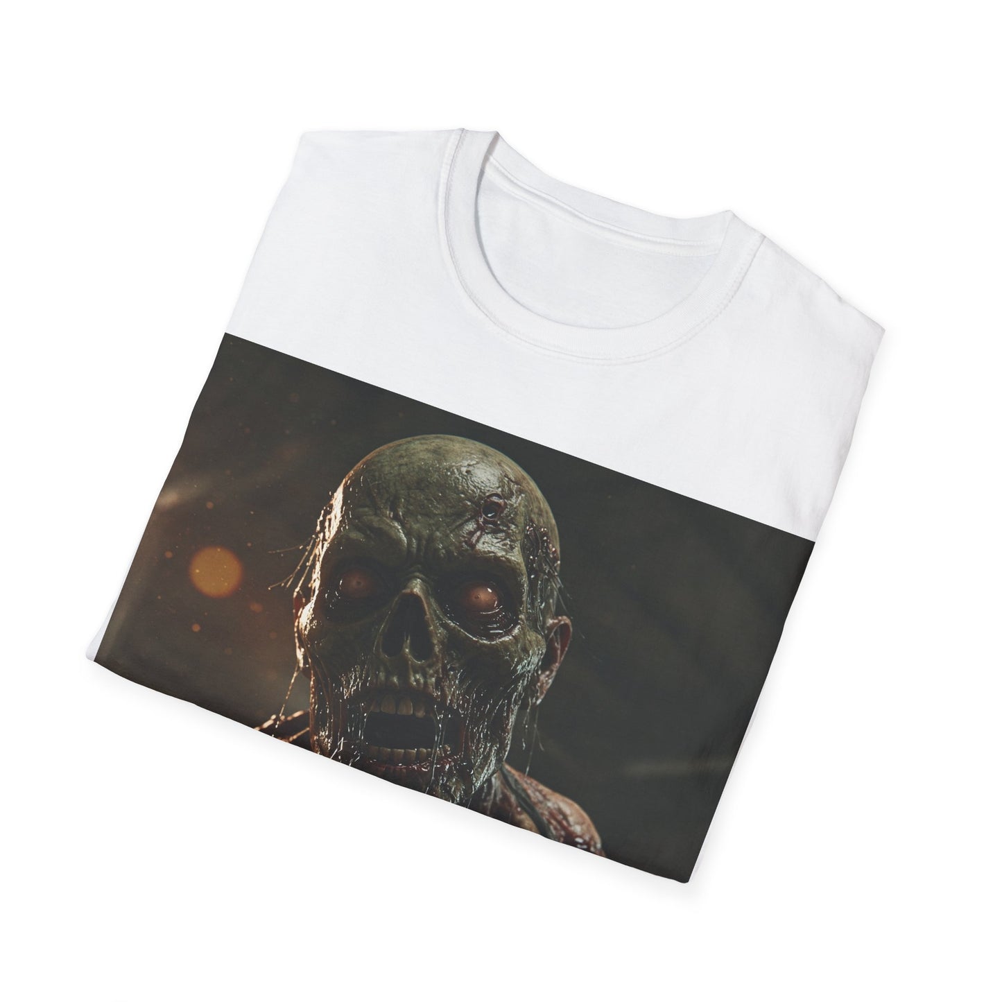 UK - Unisex Zombie Graphic Softstyle T-Shirt | Perfect for Halloween & Horror Fans