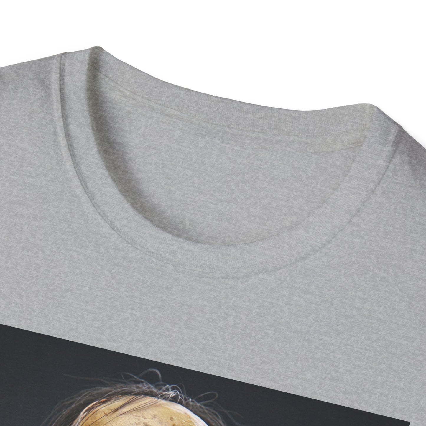 Apocalyptic Portrait Tee, bold, decaying zombie graphic