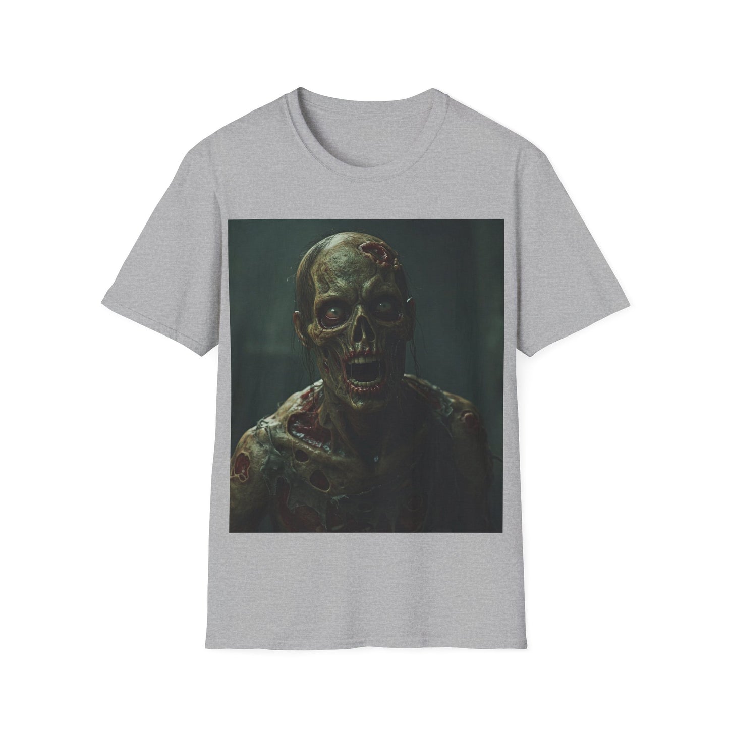 UK - Creepy Zombie Graphic Unisex Softstyle T-Shirt