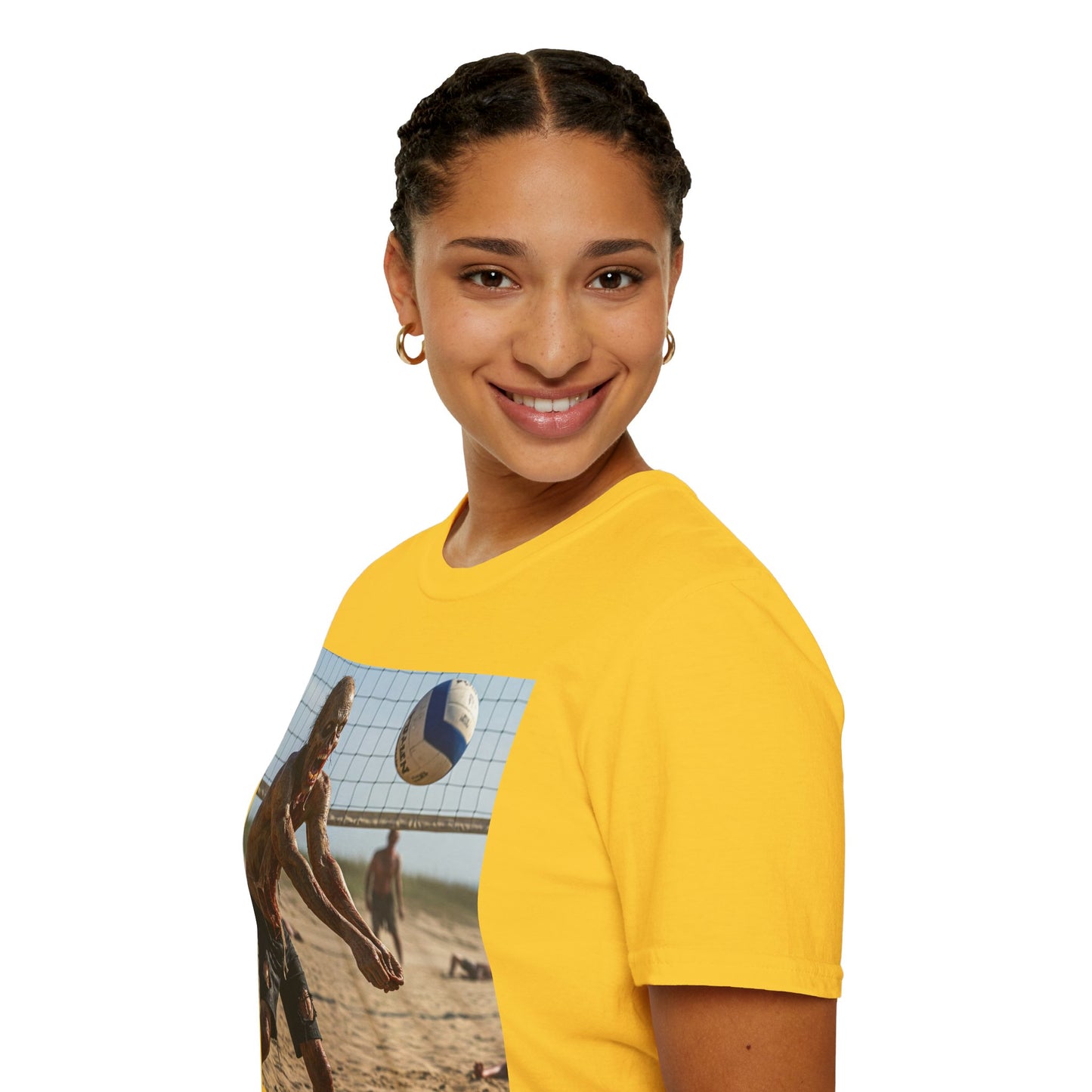 Beach Volleyball Unisex Softstyle T-Shirt - Perfect for Summer Fun and Sports Lovers