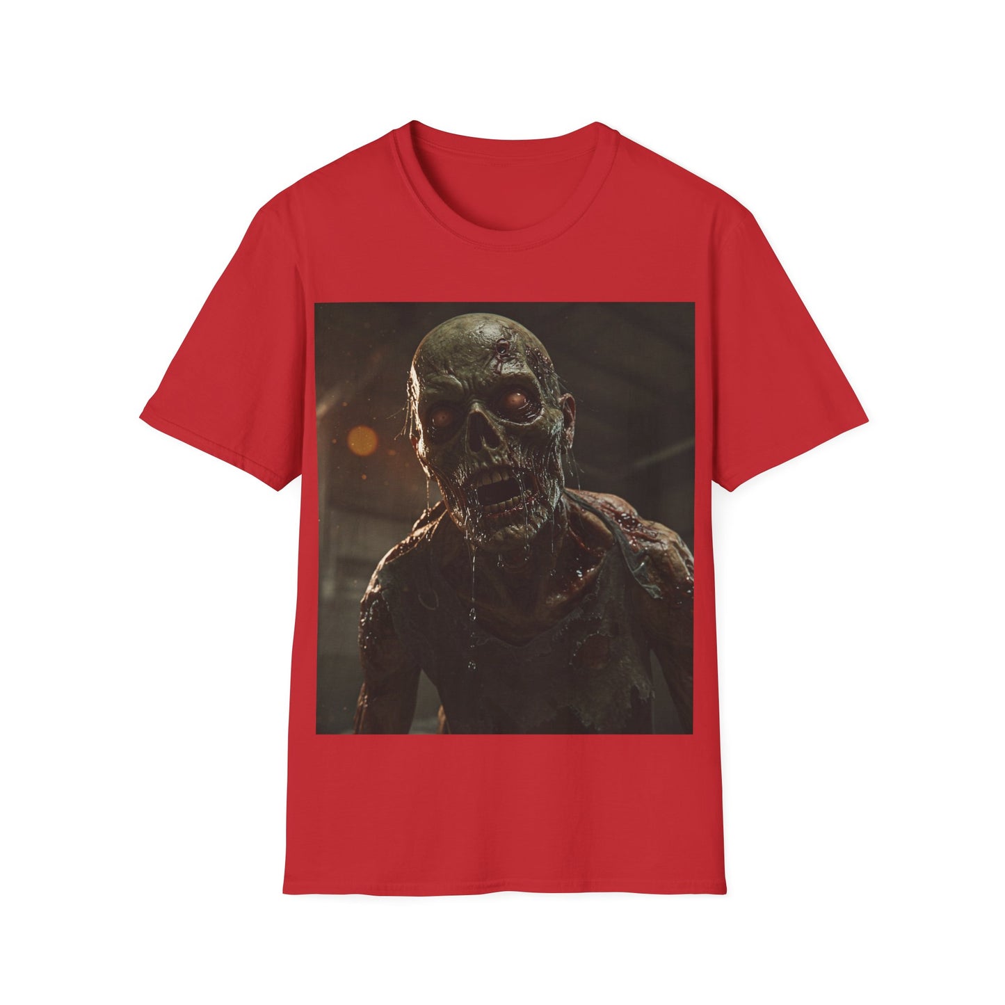 UK - Unisex Zombie Graphic Softstyle T-Shirt | Perfect for Halloween & Horror Fans