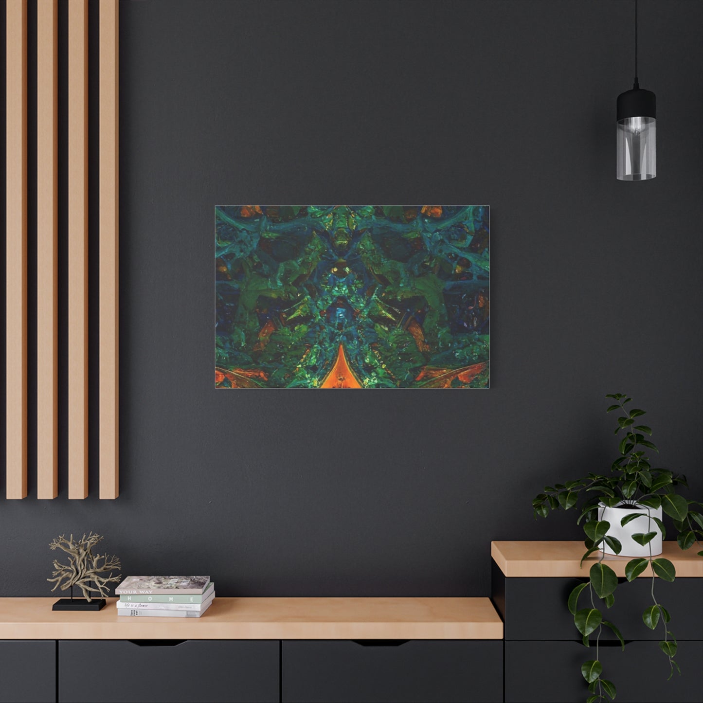 Vibrant Abstract Fractal Art Canvas Print