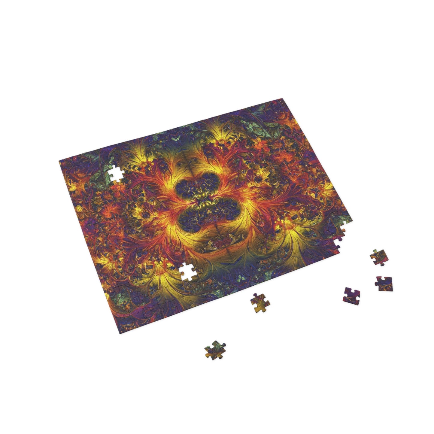 Vibrant Fractal Art Puzzle - 500-Piece Colorful Challenge