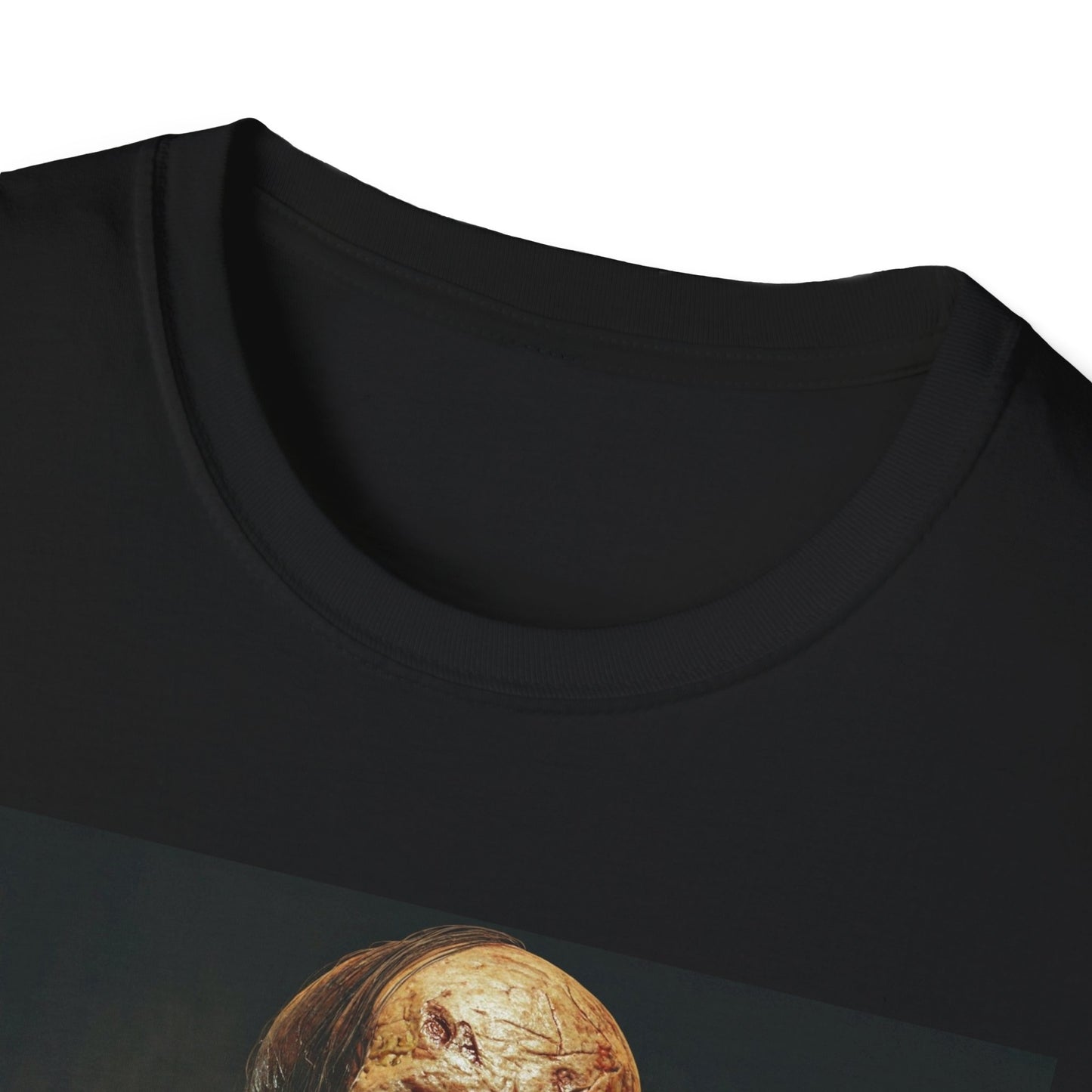 Apocalyptic Portrait Tee, bold, decaying zombie graphic