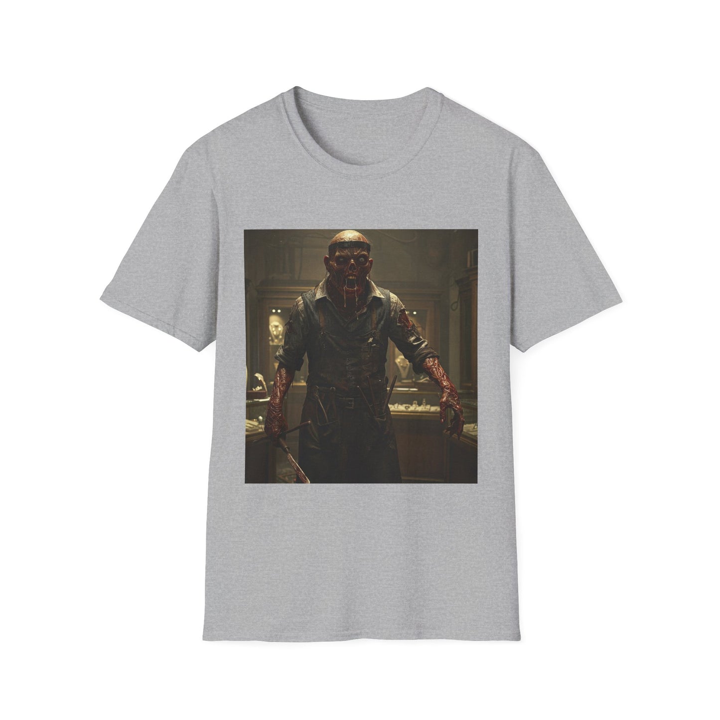 Unisex Horror-Themed Softstyle T-Shirt - Perfect for Halloween and Cosplay