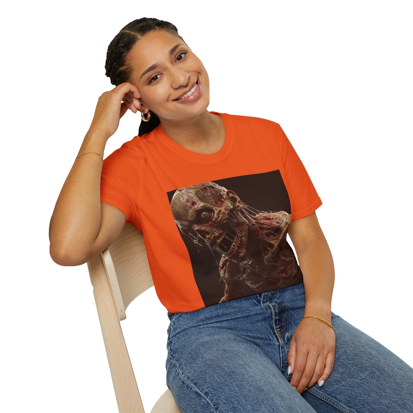 Zombie Art Unisex Softstyle T-Shirt - Graphic Horror Tee