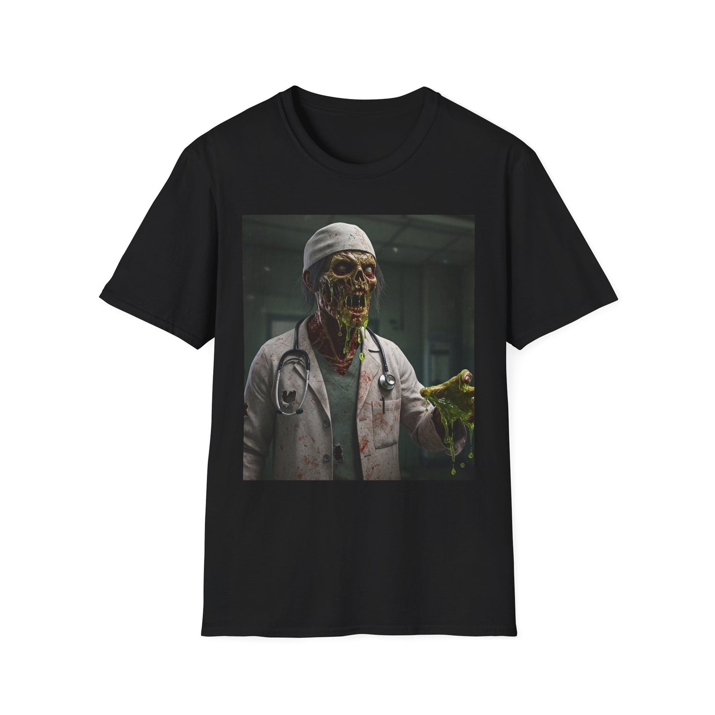 Zombie Doctor Graphic T-Shirt | Unisex Horror Tee for Halloween