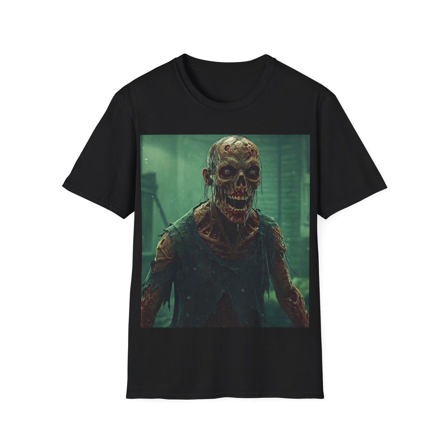 UK - Creepy Skeleton Graphic Unisex Softstyle T-Shirt