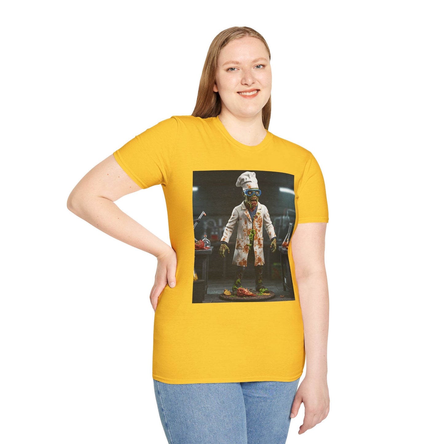 Zombie Chef Unisex Softstyle T-Shirt - Fun Halloween Casualwear