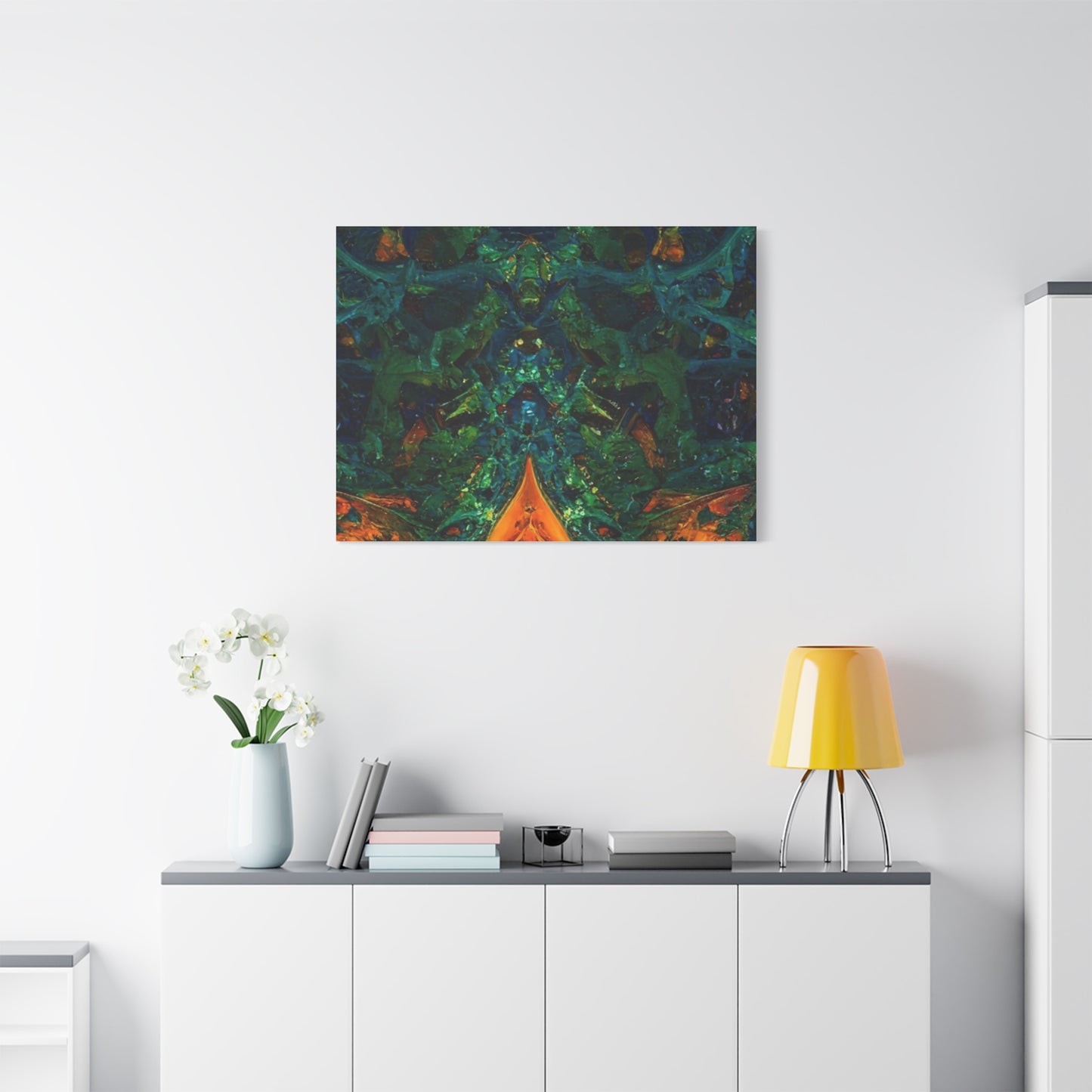 Vibrant Abstract Fractal Art Canvas Print