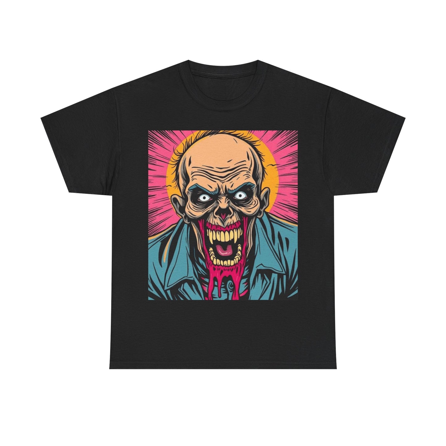 UK - Graphic Zombie Tee - Unisex Heavy Cotton T-Shirt for Horror Fans