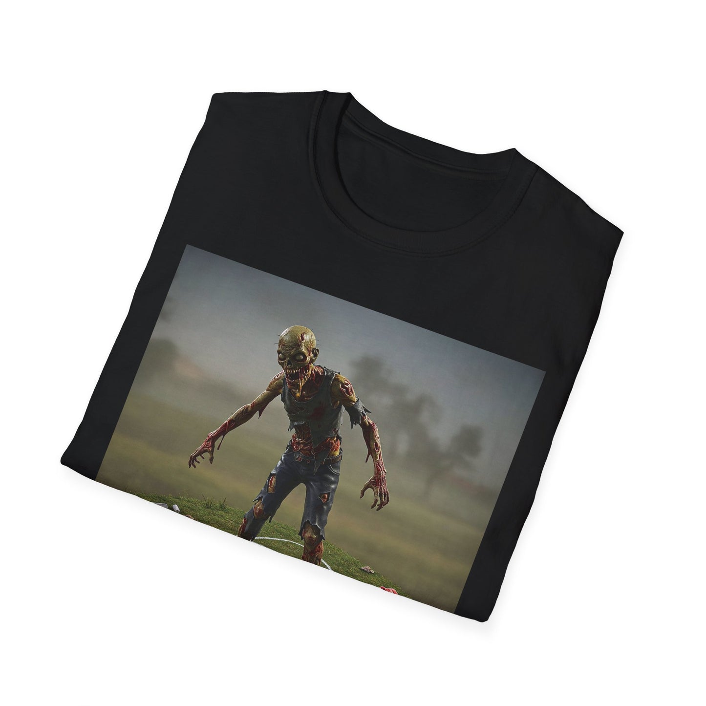 Unisex Zombie Hopscotch T-Shirt - Perfect for Halloween or Casual Wear