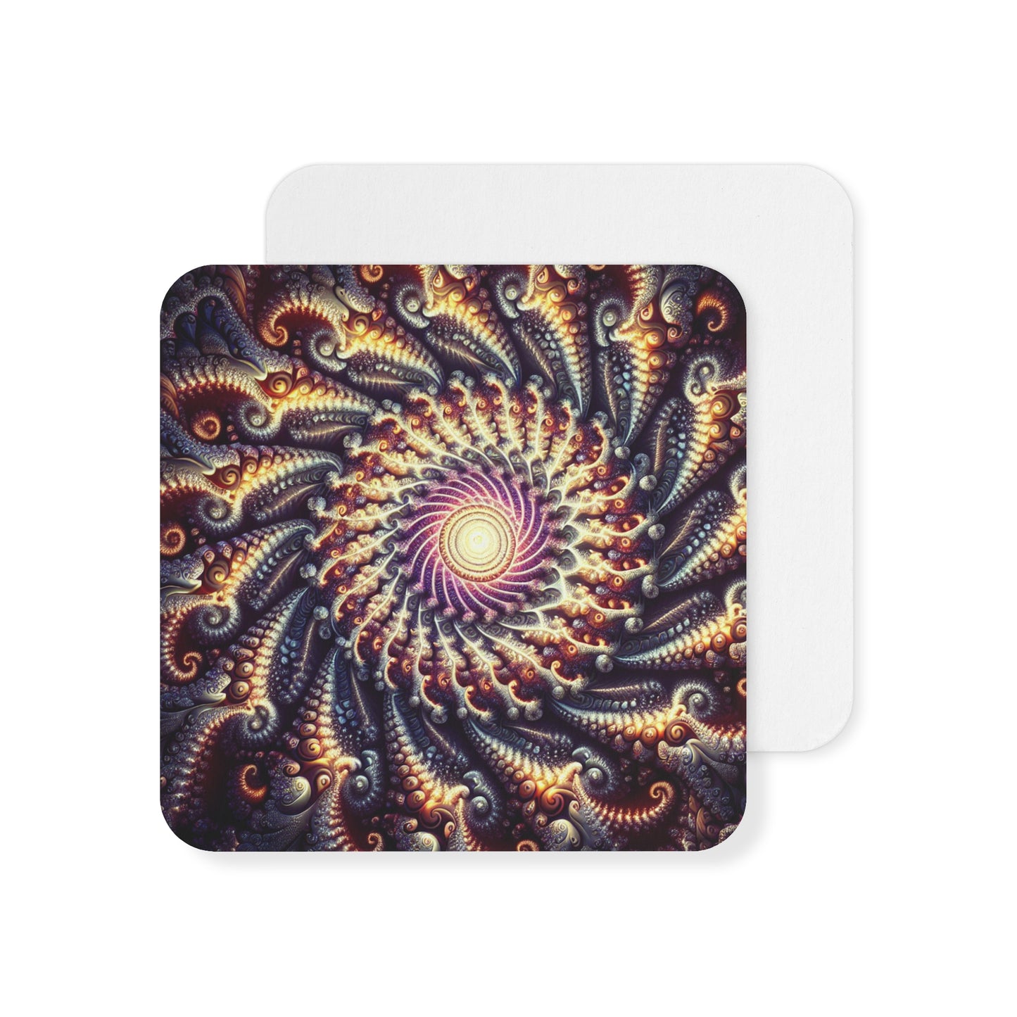 Vibrant Spiral Art Coasters - 50 or 100 pcs, Perfect for Home Decor and Gifts