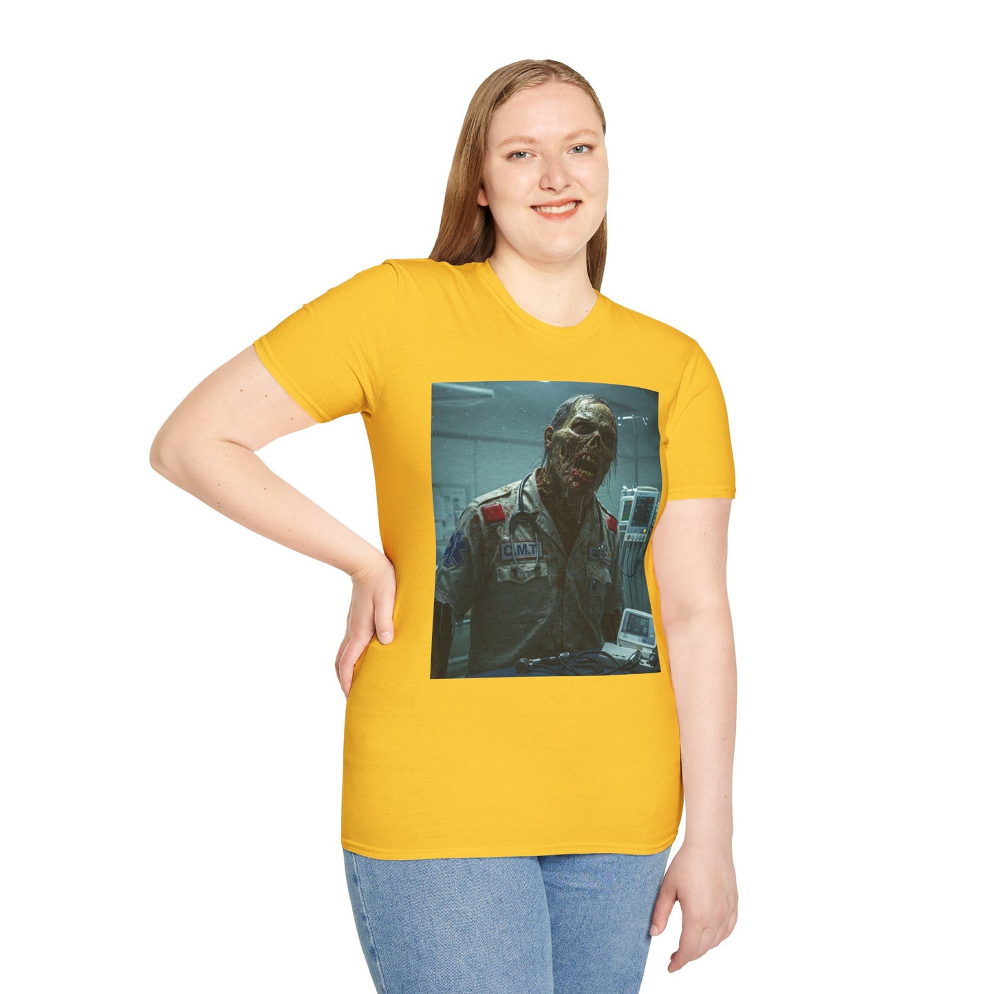 Unisex Horror Graphic T-Shirt - Creepy Zombie Design