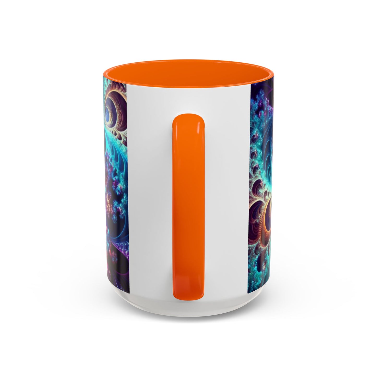 Colorful Spiral Accent Coffee Mug - 11 & 15oz