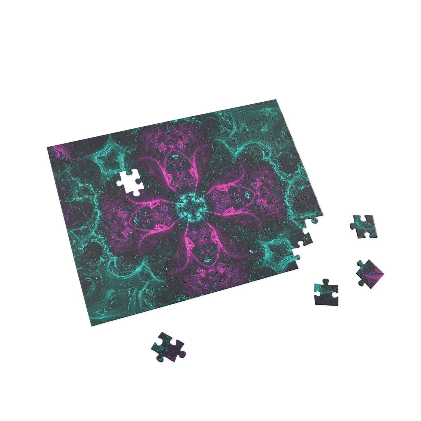 Vibrant Mandala Puzzle - 96, 252, 500, 1000-Piece Options for Mindful Fun and Relaxation