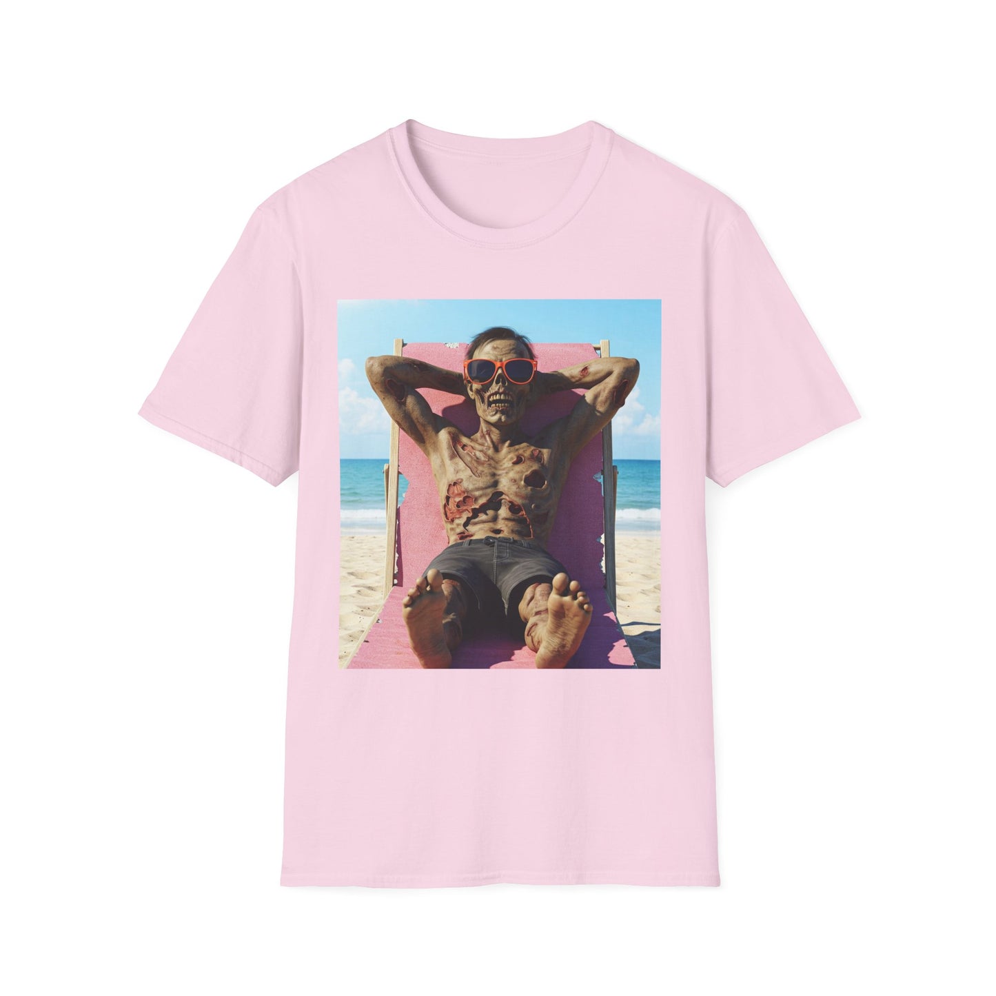 Beach Vibes Skeleton Unisex T-Shirt - Cool Summer Graphic Tee
