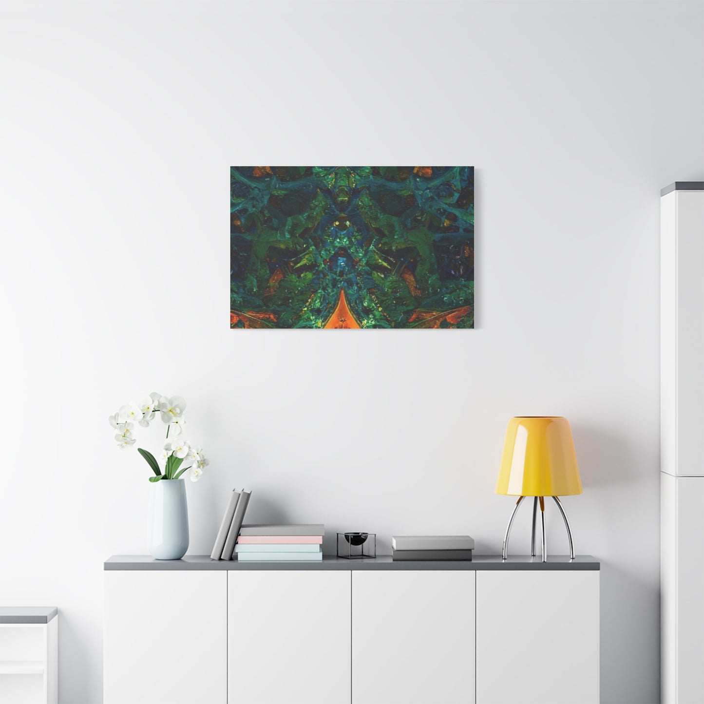 Vibrant Abstract Fractal Art Canvas Print