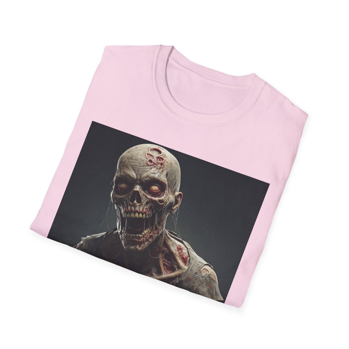 Zombie Graphic Unisex Softstyle T-Shirt | Perfect for Halloween and Horror Fans