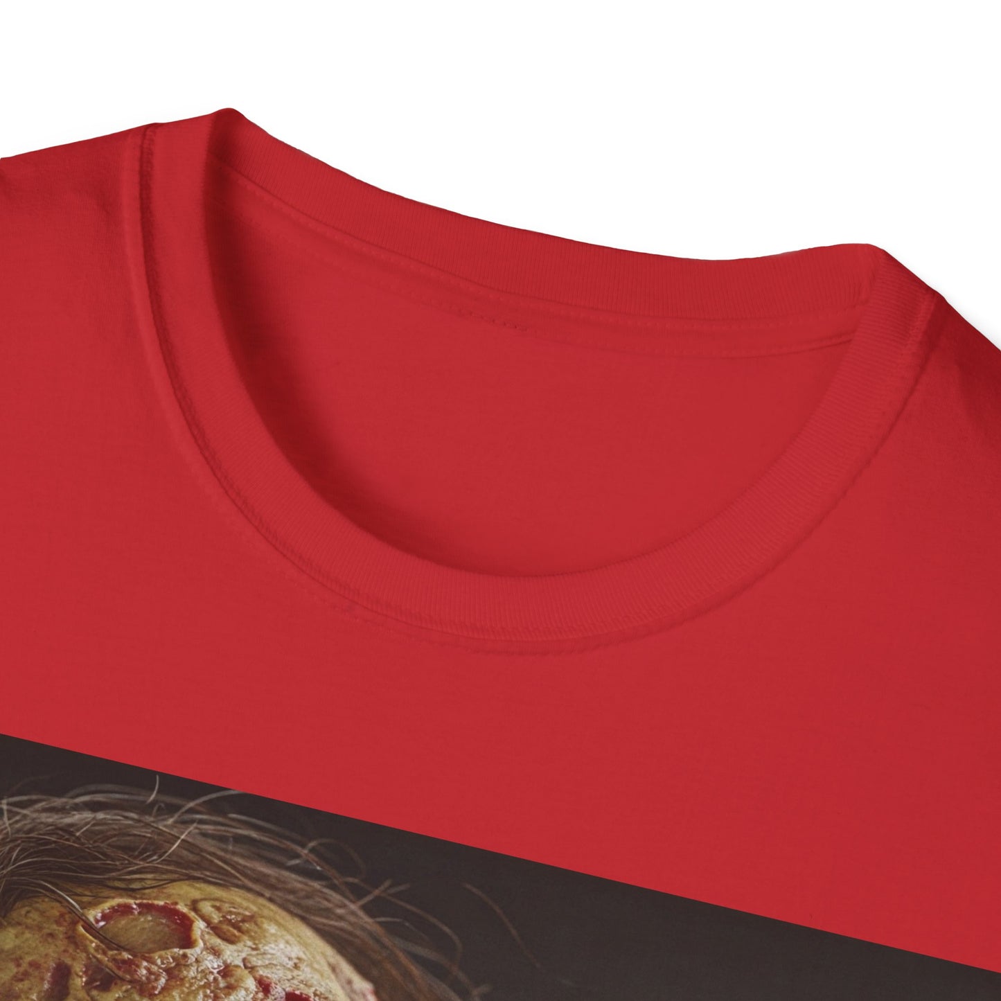 UK - Eerie Easter Skull Apocalyptic Portrait Tee, bold, decaying zombie graphic
